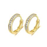 Zircon Hoop Earrings for Wedding