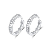 Zircon Hoop Earrings for Wedding