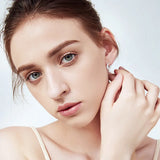 Zircon Hoop Earrings for Wedding