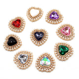 10pcs Heart Shaped Wedding Invitation Buckle DIY Jewelry Accessorie