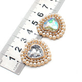 10pcs Heart Shaped Wedding Invitation Buckle DIY Jewelry Accessorie