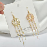 10pcs/lot Crystal Tassel Shape Alloy Charms DIY Earrings Pendant