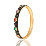 Zircon Bangles Enamel Bracelets Couple Anniversary Jewelry