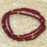 Red Chalcedony Jades Abacus Bracelet with Magnetic Clasps