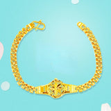 24k Bracelet Watch Chain Sunflower Pure 999 Jewelry Chain Bracelets