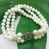 6-7mm Freshwater Pearl Bracelet 7.5in Women's Jewelry Gift