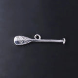 3D Metal Boat Paddle Charm Lucky Ocean Leisure DIY Pendant