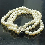 7.5-Inch 3-Row Freshwater Pearl Bracelet
