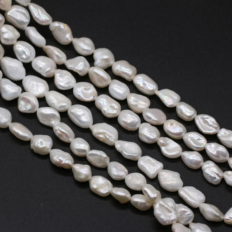6-7mm Natural Freshwater Pearl Baroque Bead String DIY Jewelry Decoration