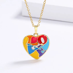 925 Silver Heart Pendant Necklace Women's Jewelry