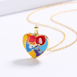 925 Silver Heart Pendant Necklace Women's Jewelry
