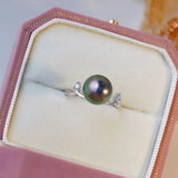 925 Sterling Silver Adjustable Ring Mount for 9-11mm Pearls