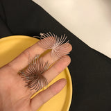 925 Silver Leaf Sunflower Earrings Women Party Jewelry Her Gift Drop Earring