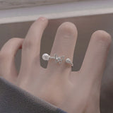925 Silver Ring Women Butterfly Ring Open Size