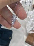 Zircon Pendant Necklace Irregular Collarbone Chain