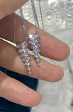 Zircon Pendant Necklace Irregular Collarbone Chain