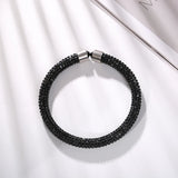 Multicolor Austrian Crystal Cuff Bracelet for Women