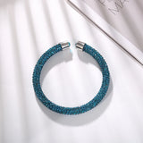 Multicolor Austrian Crystal Cuff Bracelet for Women