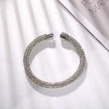 Multicolor Austrian Crystal Cuff Bracelet for Women