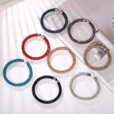 Multicolor Austrian Crystal Cuff Bracelet for Women