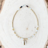 Crystal Shell Necklace Bohemia Style Women Statement Jewelry