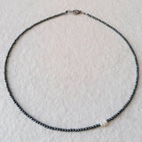 Crystal Beads Necklace Natural Pearl Pendant Various Colors Girls Neck Choker