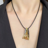 Irregular Shape Geometric Pendant Necklace Punk Style