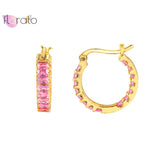 925 Silver Ear Buckle Round Hoop Earrings for Women