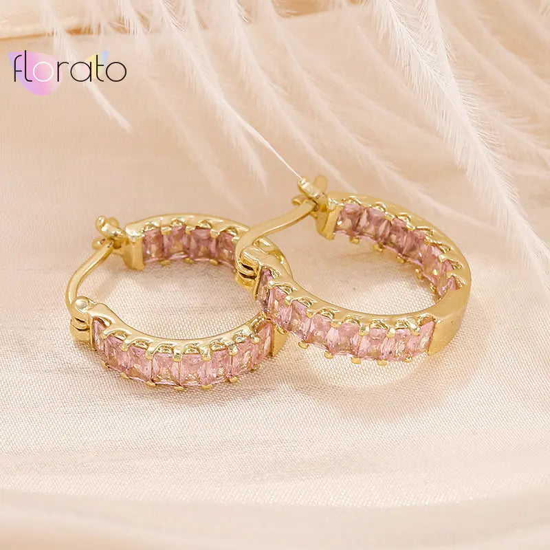 925 Silver Ear Buckle Round Hoop Earrings for Women