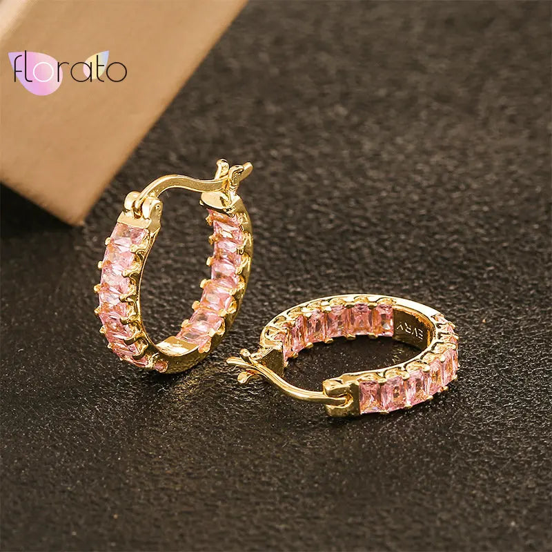 925 Silver Ear Buckle Round Hoop Earrings for Women