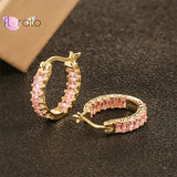 925 Silver Ear Buckle Round Hoop Earrings for Women