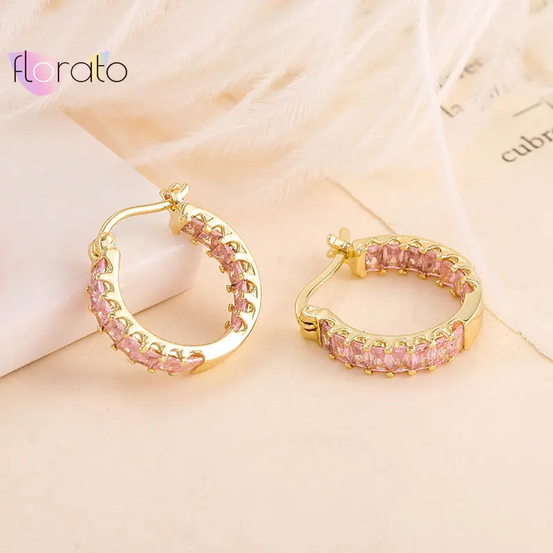 925 Silver Ear Buckle Round Hoop Earrings for Women