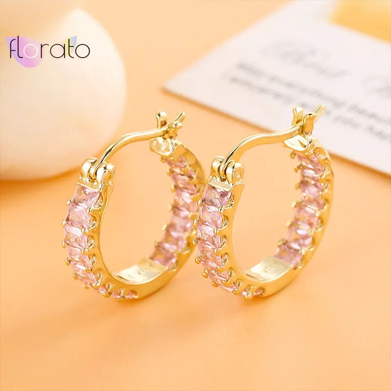 925 Silver Ear Buckle Round Hoop Earrings for Women