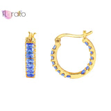 925 Silver Ear Buckle Round Hoop Earrings for Women