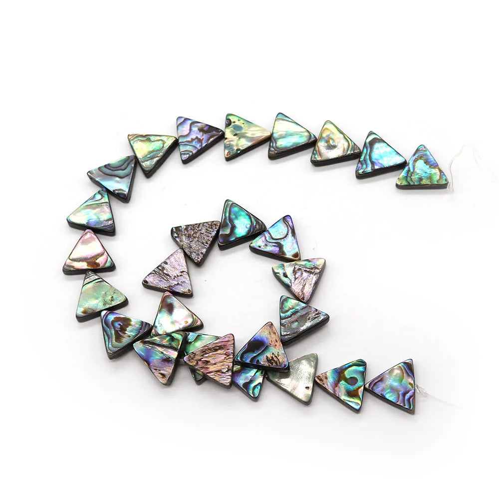 Abalone Shell Triangle Beads 11-16mm DIY Jewelry