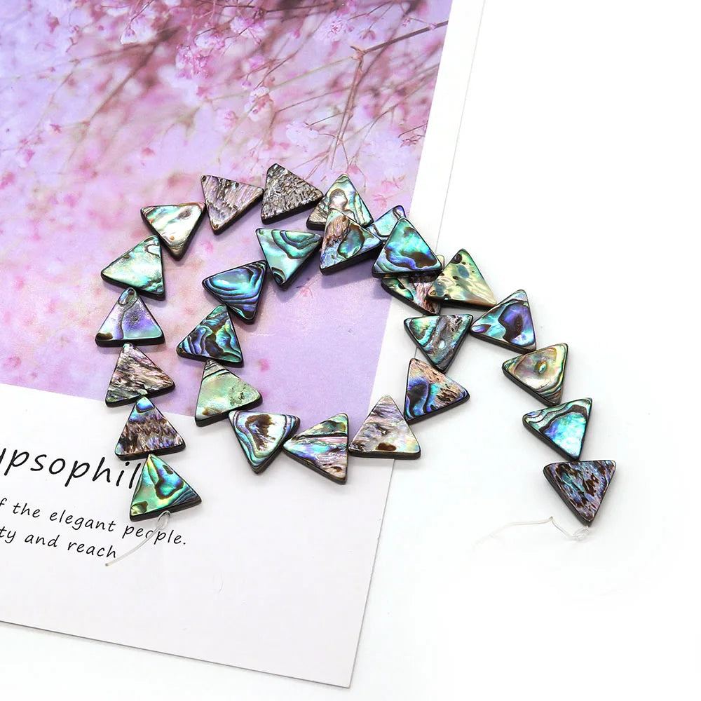 Abalone Shell Triangle Beads 11-16mm DIY Jewelry