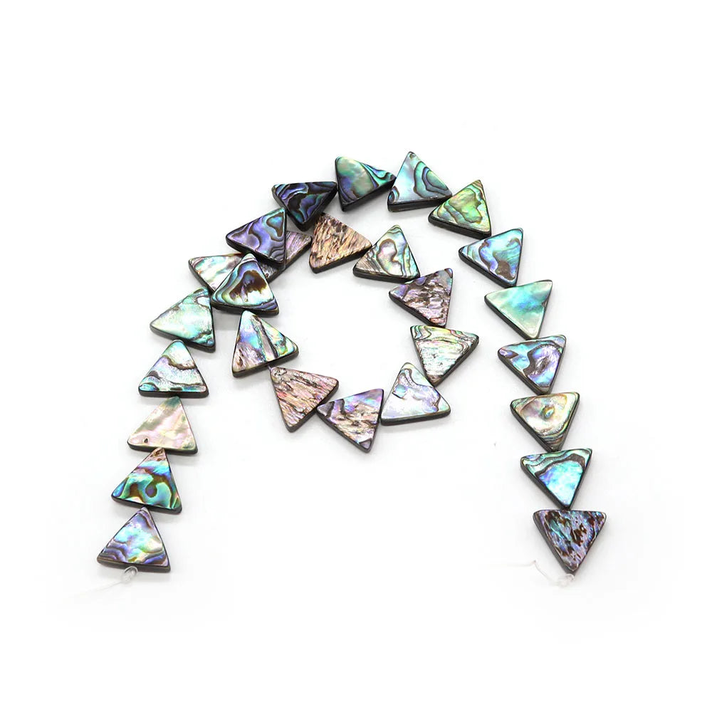 Abalone Shell Triangle Beads 11-16mm DIY Jewelry