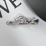 Spider Crystal Hair Clips Girls Headwear Punk Chain Tassel
