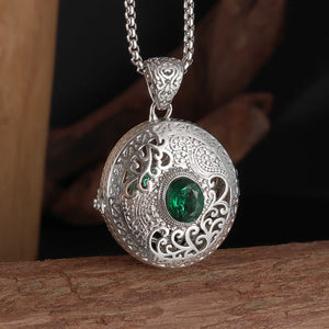 Crystal Gawu Box Sachet Pendant Necklace for Women