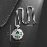 Crystal Gawu Box Sachet Pendant Necklace for Women