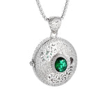 Crystal Gawu Box Sachet Pendant Necklace for Women