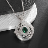 Crystal Gawu Box Sachet Pendant Necklace for Women