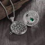 Crystal Gawu Box Sachet Pendant Necklace for Women