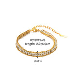 Zircon Stainless Steel Bracelet for Women Gift