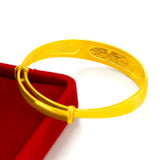 Dragon Phoenix 14K Bracelet for Women's Wedding Jewelry Charms Bridal Bangles
