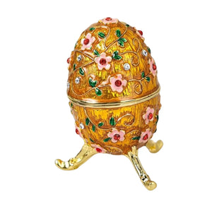 Egg Trinket Box Retro Style Easter Collectible Girls Women