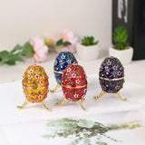 Egg Trinket Box Retro Style Easter Collectible Girls Women