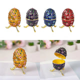 Egg Trinket Box Retro Style Easter Collectible Girls Women