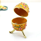 Egg Trinket Box Retro Style Easter Collectible Girls Women