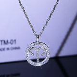 Zodiac Constellation Necklace Micro-Inlaid Zircon Jewelry